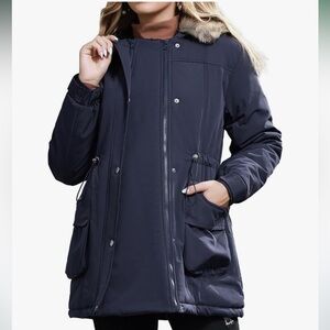 Women's Navy Maternity Jacket